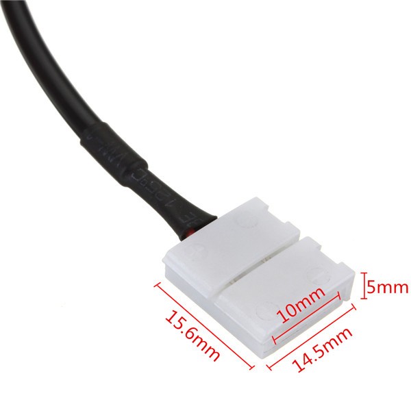 8mm 2pin cable DC Female Connector Adapter For SMD 3528 LED Strip