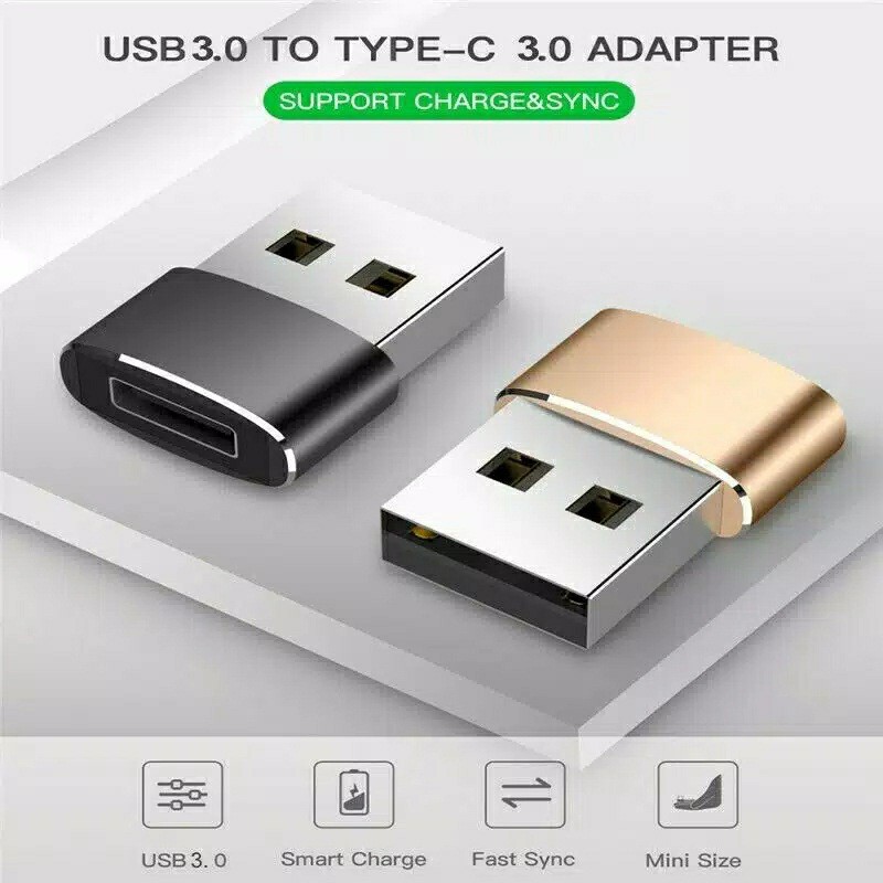 USB OTG Male to Type-C Female Adapter Interface Converter Connector