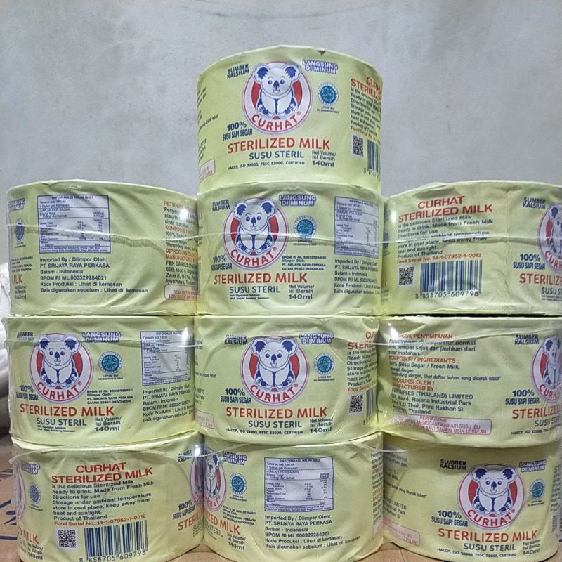 PROMO MURMERR  SUSU STERIL CAP CURHAT 140ML PER PACK  'EXP: Jan/23 '