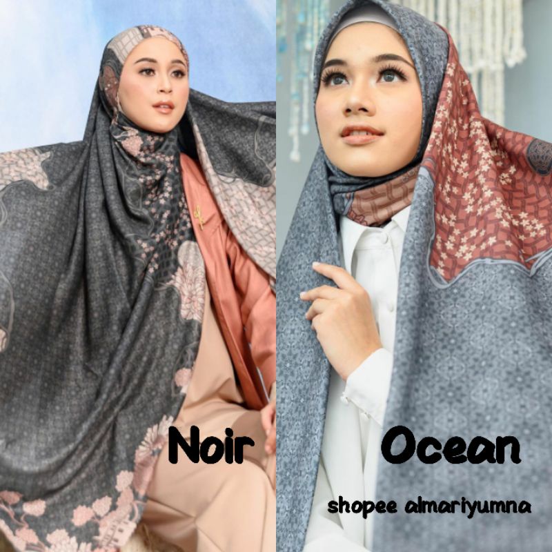 Buton Scarf by wearing klamby (noir, ocean, sandy, maroon)