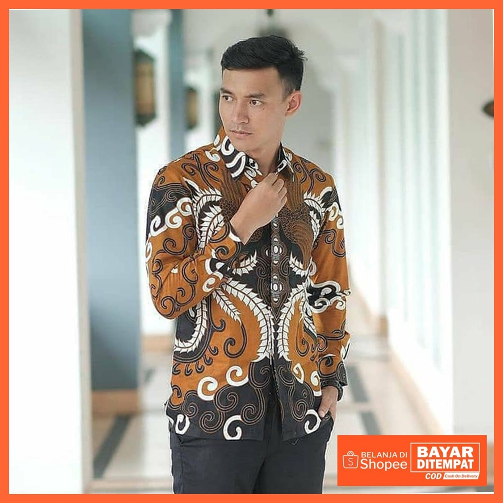 Kemeja Batik Modern Baju batik Lengan Panjang