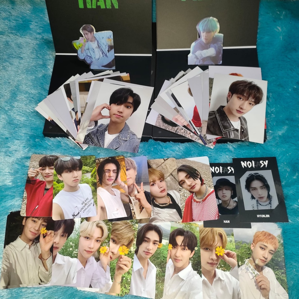 SHARING ALBUM LIMITED NO EASY STRAYKIDS NOISY PHOTOCARD ALBUM ONLY DOUBLE SIDE HYUNJIN CHANGBIN