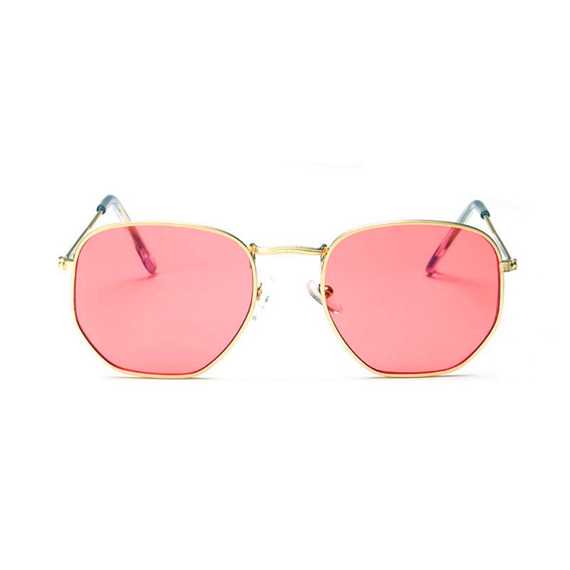 （YUZHU）COD Klasik vintage Square Sunglasses Wanita / pria UV Perlindungan Bingkai Kacamata Gaya Barat