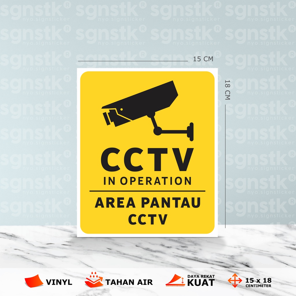 

STIKER STICKER CCTV KAMERA PANTAU BAHAN KUAT TAHAN AIR