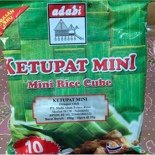 Ketupat mini ADABI Adabi Isi 30 Pcs HALAL MUI