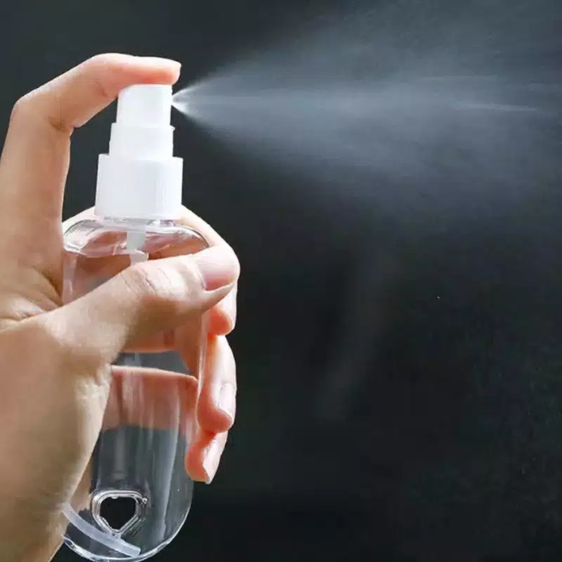 Botol spray gantungan kunci tas ransel hand sanitizer sabun travel portable 60ml simple