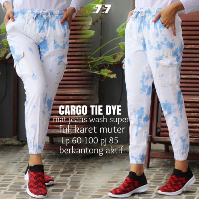 CARGO TIE DYE PINK BLUE