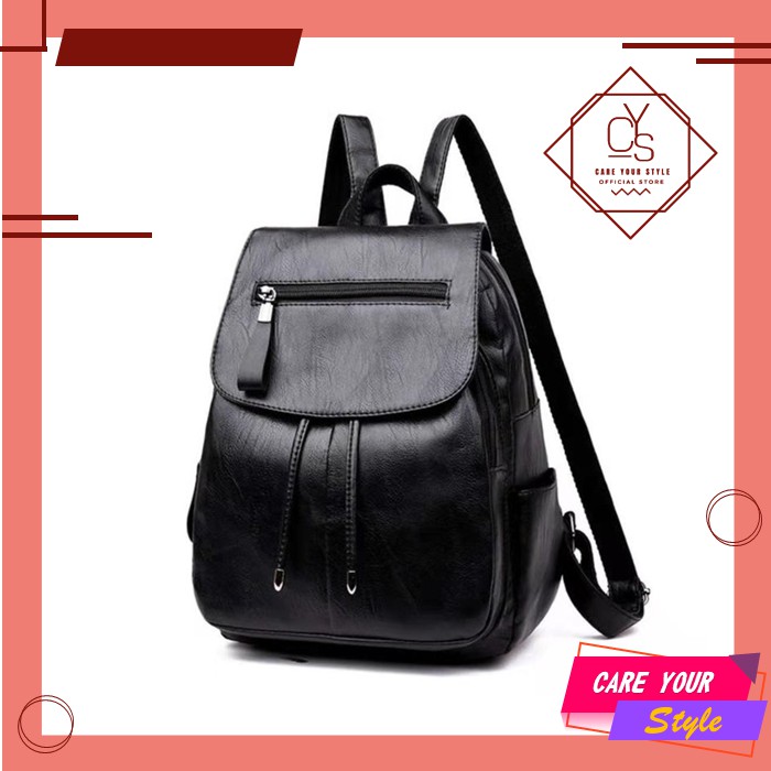 CYS Tas Ransel Backpack Wanita Kekinian Kuliah Kerja Tas Wanita Korea Style Original Terbaru Grosir T249