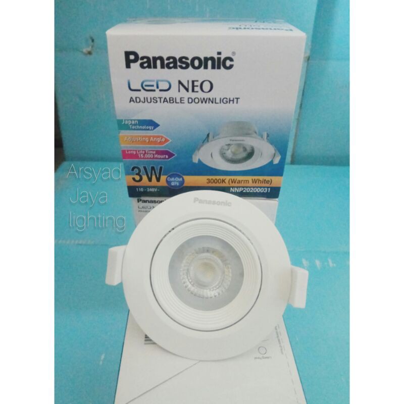 Lampu downlight Spotlight Panasonic LED/COB 3 watt (WARNA kuning)