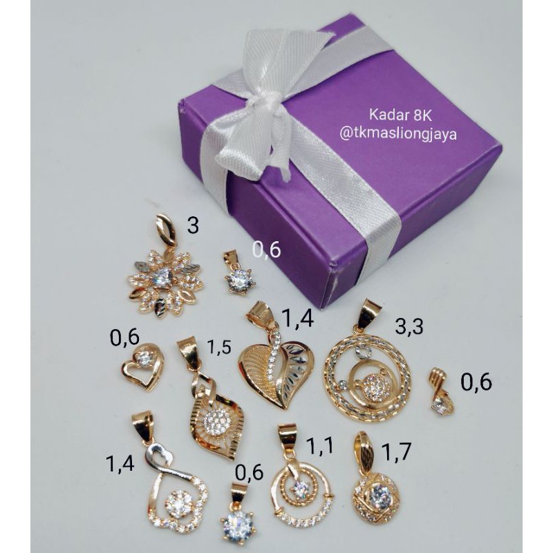 

Liontin Emas Asli Kadar 8K / Liontin Cantik