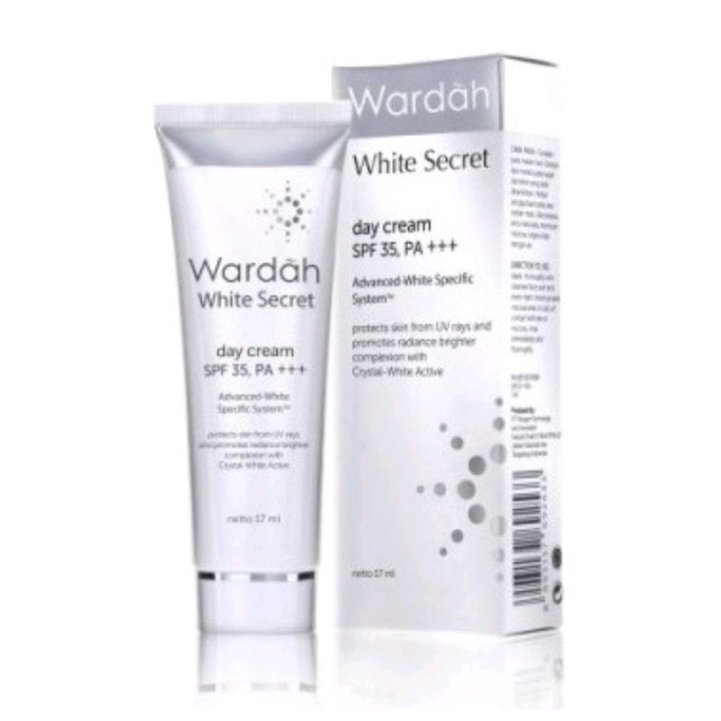 Wardah white secret day cream 17ml SPF 35