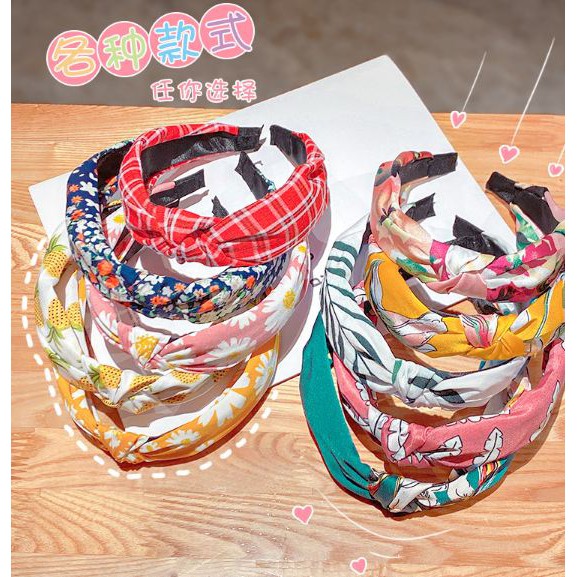 CitaDeal - Bando Korea Motif Bunga, Bandana, Aksesoris Rambut