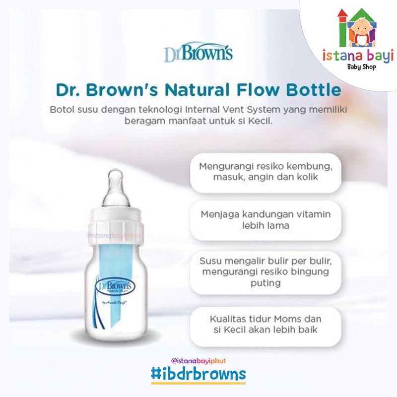 Dr.Brown’s PP Narrow neck OPTION + 60 ml Baby Bottle - Botol Susu SB2101