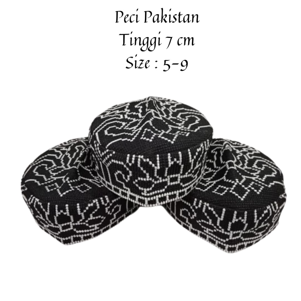 Peci Pakistan/Kopiah Pakistan/Peci Pakistan Full Bordil