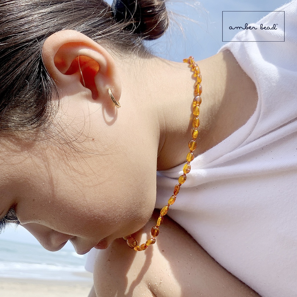 AMBER BEAD. BJN19 Kalung Baltic Amber Junior