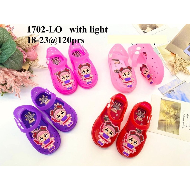 Sepatu Jelly 1702 Sepatu Anak Lampu LED