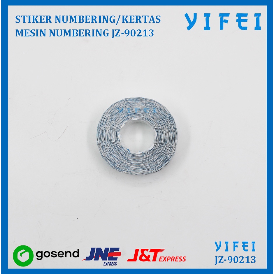 STIKER NUMBERING/KERTAS MESIN NUMBERING 8 DIGIT YIFEI JZ-90213