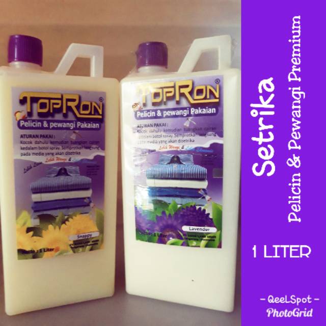 Topron Setrika - Pelicin dan Pewangi Pakaian