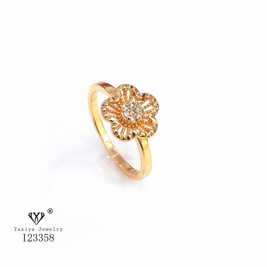 

Cincin Wanita Permata Perhiasan Lapis Emas 18K Yaxiya Jewelry 523