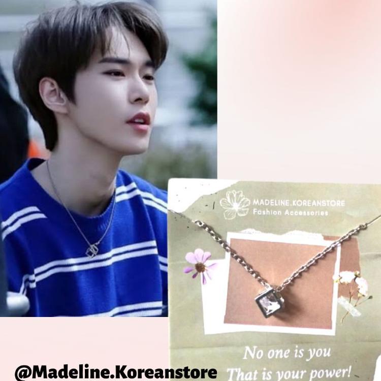 H1L9 Kalung Gembok Jaehyun Mawar Taeyong Jaemin Renjun Kubus Doyoung Ring Jeno Sunflower Haechan Fis