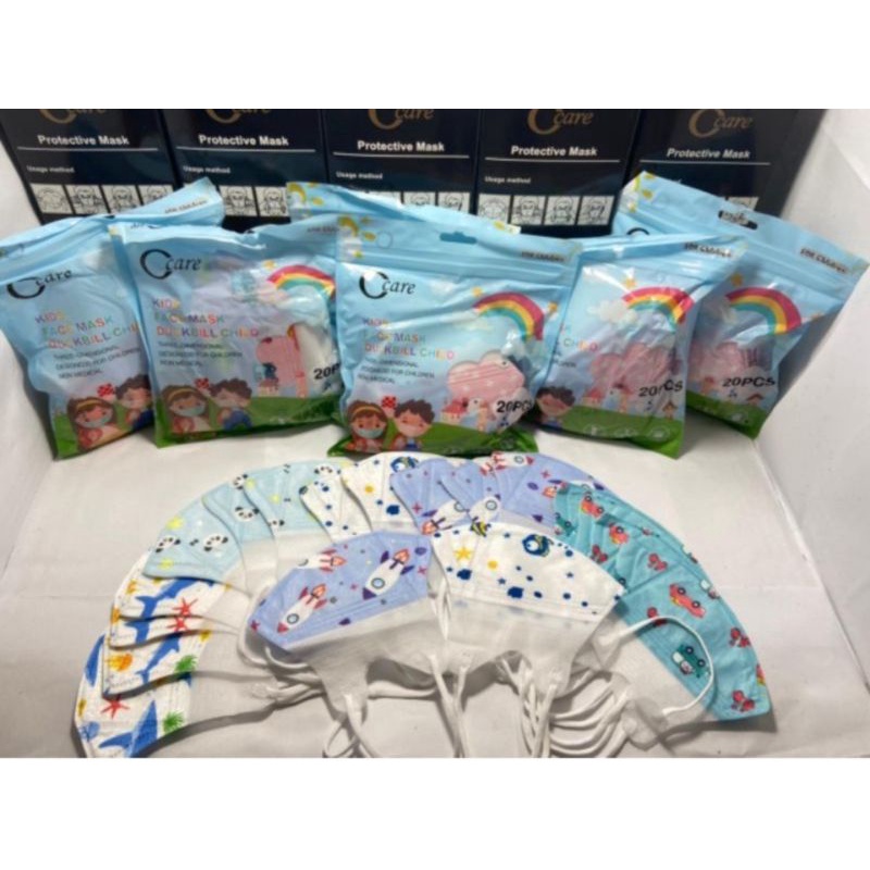 Masker Mask Anak Duckbill Ccare/Alkindo isi 20