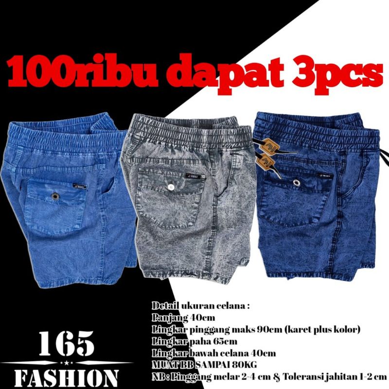 kolor pendek SANDWASH jeans celana kolor pria celana kolor jeans