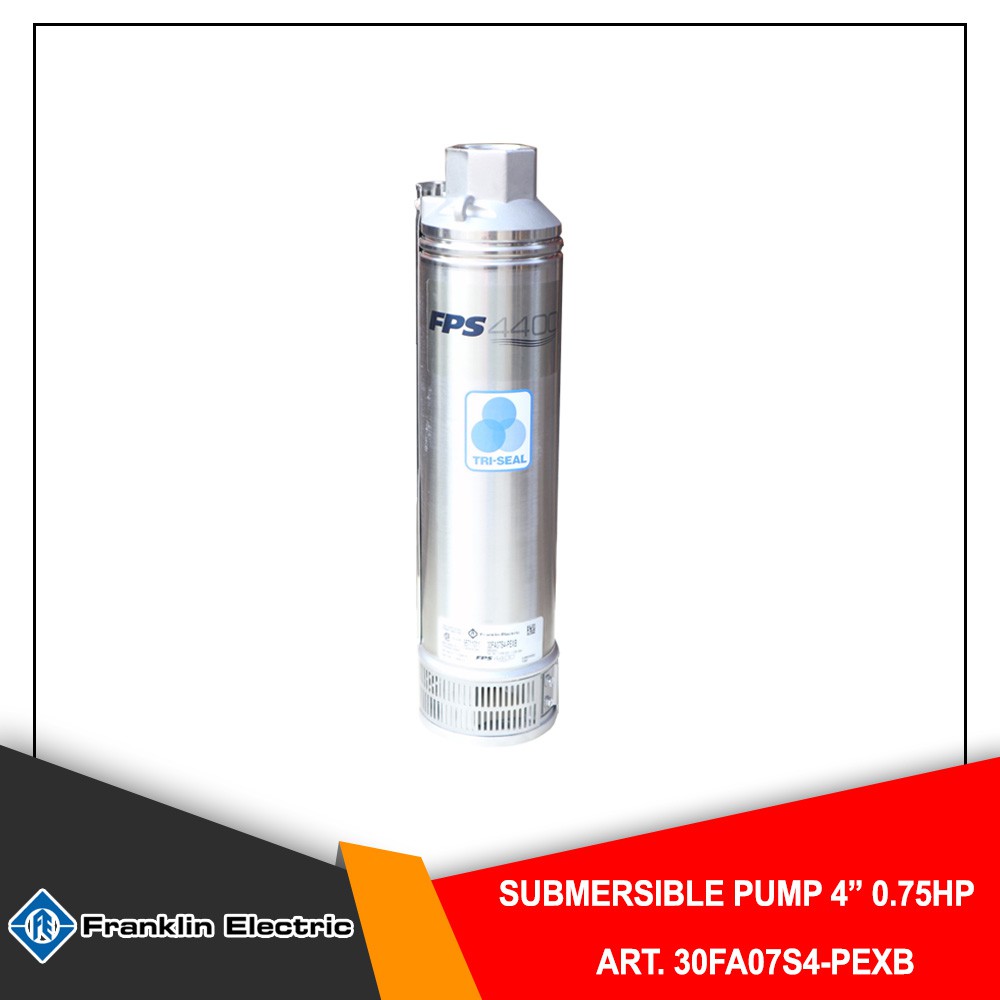 SUBMERSIBLE PUMP TRISEAL FRANKLIN 4 INCH 0.55 KW 0.75 HP 2000 LPH