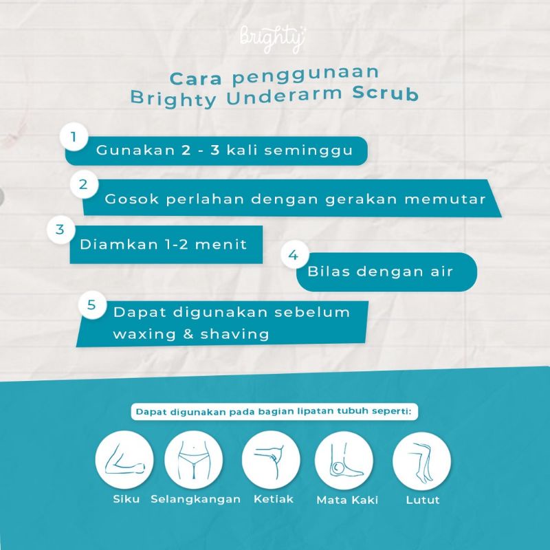 BRIGHTY UNDERARM SCRUB