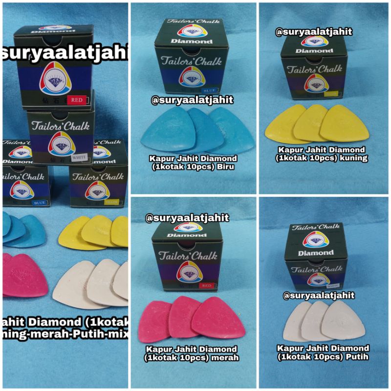 Kapur pola Diamond 1kotak@10pcs =rp.19.500/10pcs