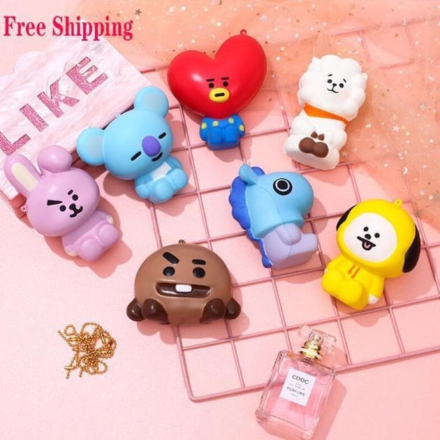 TERBARU Squishy Karakter BTS BT21 Besar Jumbo Mainan Anak