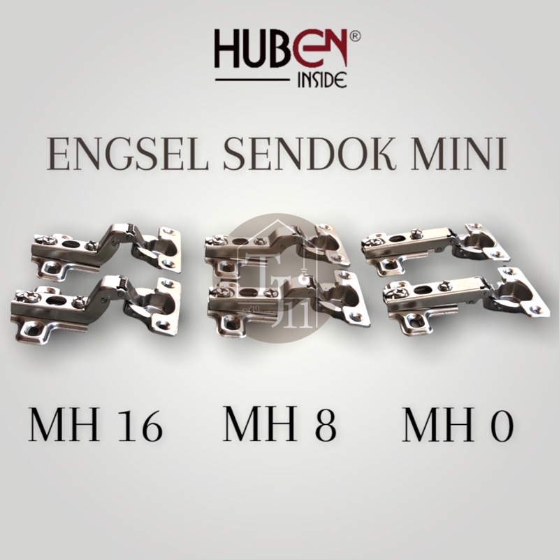 ENGSEL SENDOK MINI 26mm HUBEN MH-8 ( SEMI BUNGKUK ) / ENGSEL SENDOK MINI 26mm SEMI BUNGKUK