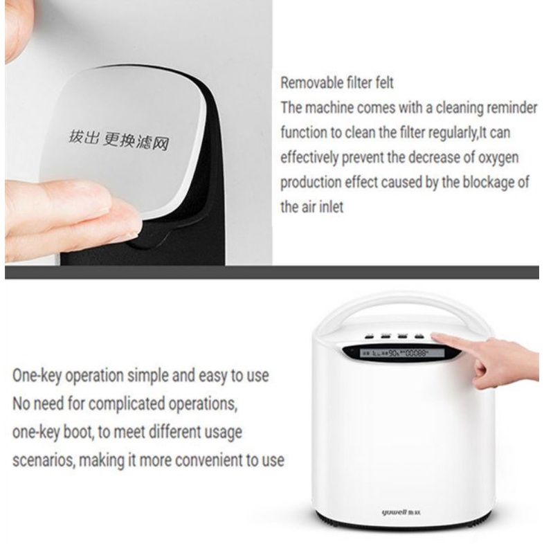 Yuwell YU560 Home Oxygen Concentrator Penghasil Oksigen