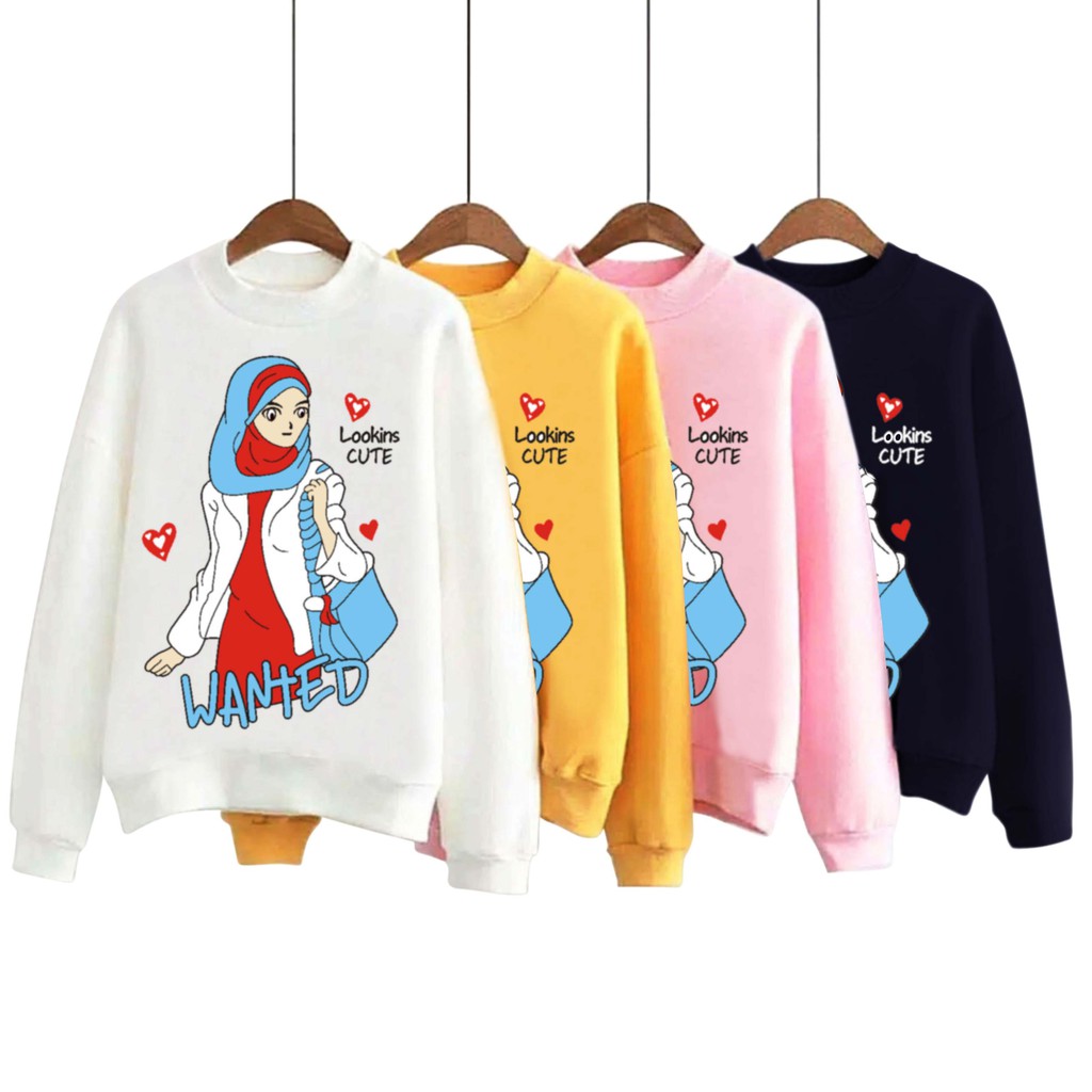 Bess - Sweater Murah Wanita / Sweater Lengan Panjang HIJAB FASHION WANTED