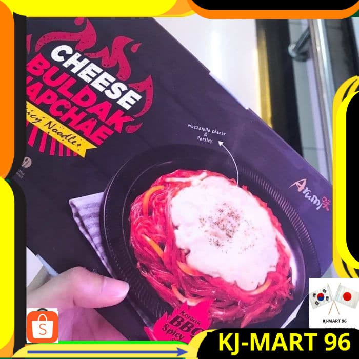 

MAKANAN KOREA INSTAN ARUMI CHEESE BULDAK JAPCHAE+KEJU MOZARELLA IMPORT
