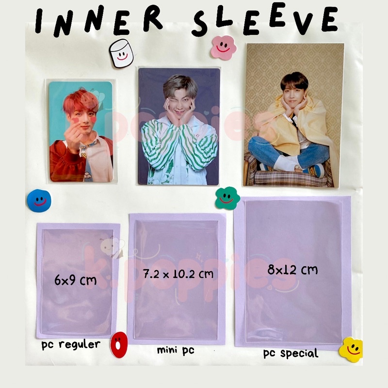 [10 lembar] Inner Sleeve Photocard/pc/mini pc non-seal