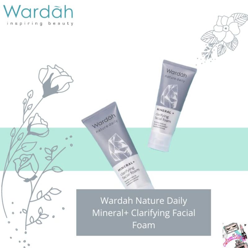 ☃️Cutezz_ching1☃️Wardah Nature Daily Mineral+Clarifying Facial Foam 100ml.