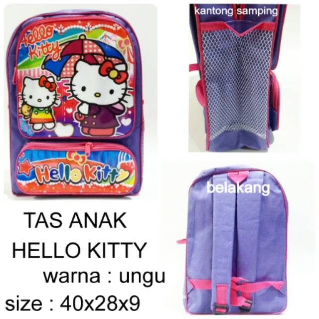 Tas anak sekolah tas karakter wanita tas anak murah hello kitty lucu