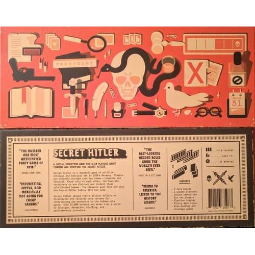 Secret Hitler Board Game - ANTI HUMAN CARD Board Games Card Game NEW READY STOCK