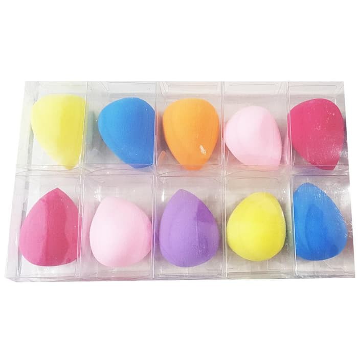 Beauty Blender Tear Drop Egg Spons Make Up colorfull Sponge Telur Alat Kosmetik Spons Telor