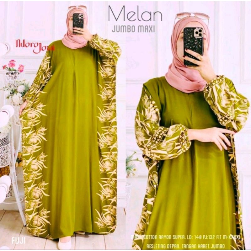 kaftan melan jumbo Maxi/gamis kaftan super jumbo busui