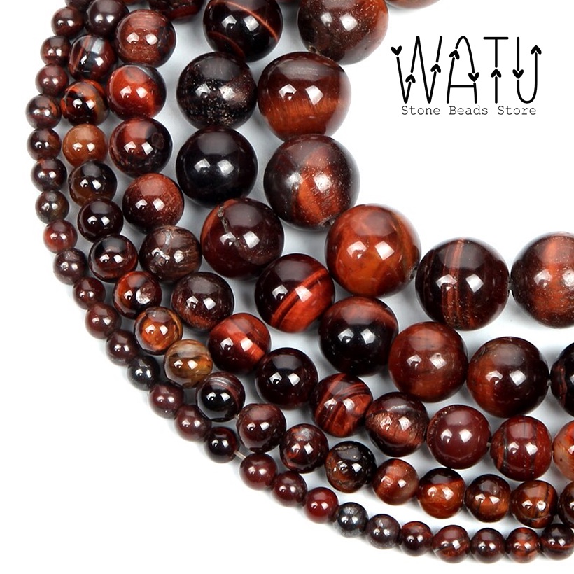 Batu Alam Tiger Eyes Red Natural Stone Beads