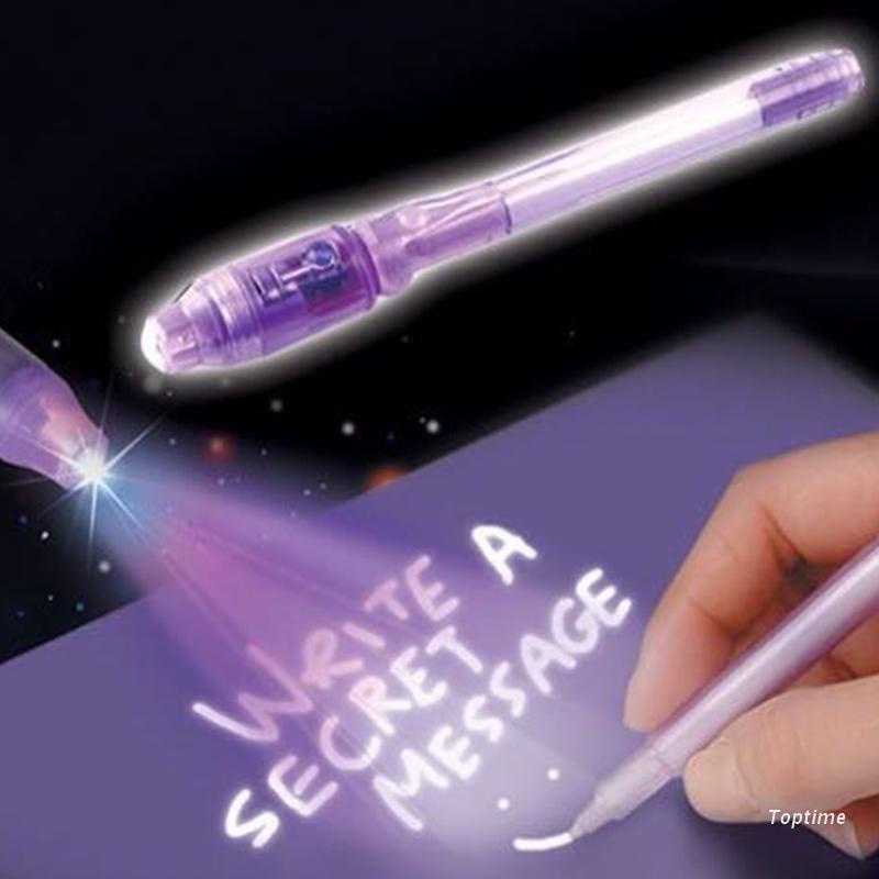 (COD) Invisible Pen With UV Light / Pulpen Nyontek / Bolpen Conten / Magic Pen / Pulpen Ajaib / Bolpen Rahasia