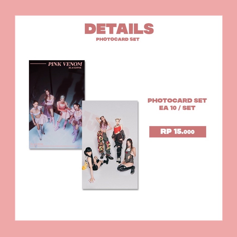 BLACKPINK PINK VENOM FAN MERCH PAKET LENGKAP FANKIT STICKER KEYRING GANTUNGAN KUNCI PHOTOCARD SET PAKETAN