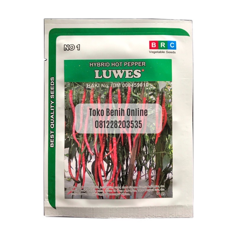 BENIH CABE KERITING - LUWES - 10 Gram - BRC - Benih Sayuran - Benih cabe tm 999 tm thunder red kriss