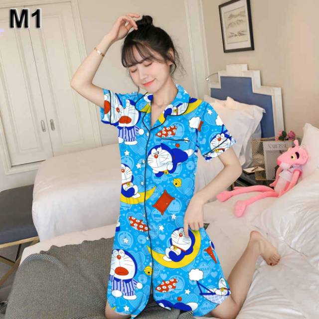 PIYAMA777 DASTER WANITA DEWASA BAHAN KATUN JEPANG