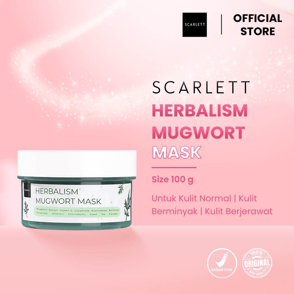 Scarlett Whitening Herbalism Mugwort Mask