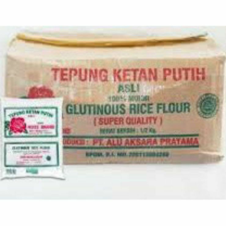 Tepung Ketan Rose Brand 500 Gram Per Dus/ Tepung Beras Ketan / Ketan Rose Brand