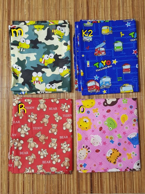 Tayo The Little Bus, Bahan Kain Katun Meteran Uk. 1m X 2.4m