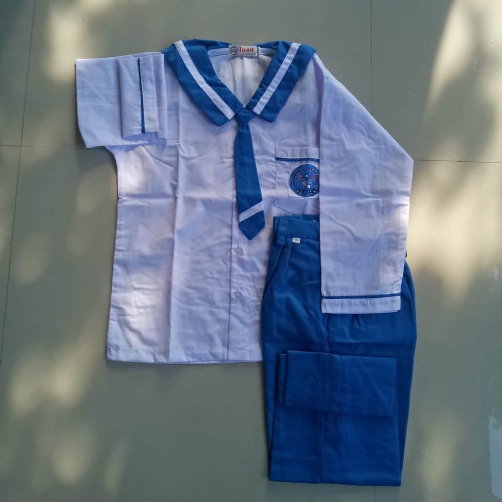 SERAGAM TK MUSLIM / SERAGAM SEKOLAH / SERAGAM BIRU PUTIH /SERAGAM ANAK / PAKAIAN SEKOLAH MURAH