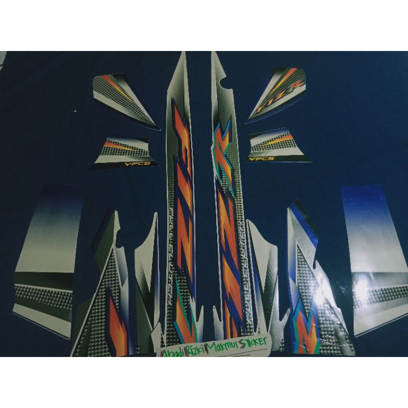 LIS STRIPING STIKER FIZR FIZ R BIRU PUTIH 2004 FULL SET